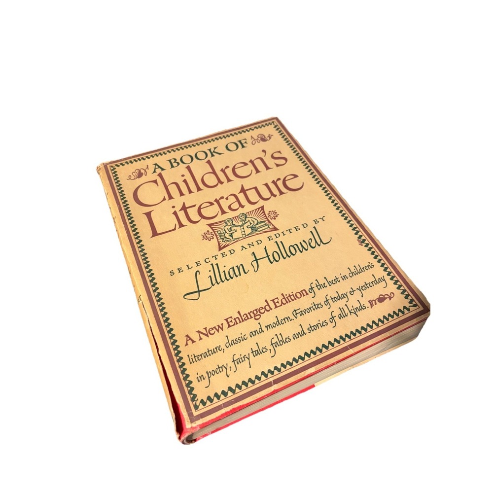 Vintage A Book of Children's Literature by Lillian Hollowell 2nd Edition/ Dust C